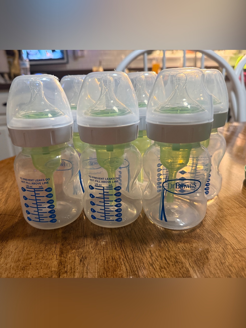 Dr. Brown's Clear Green-Trim Baby Bottles - Pack of 6